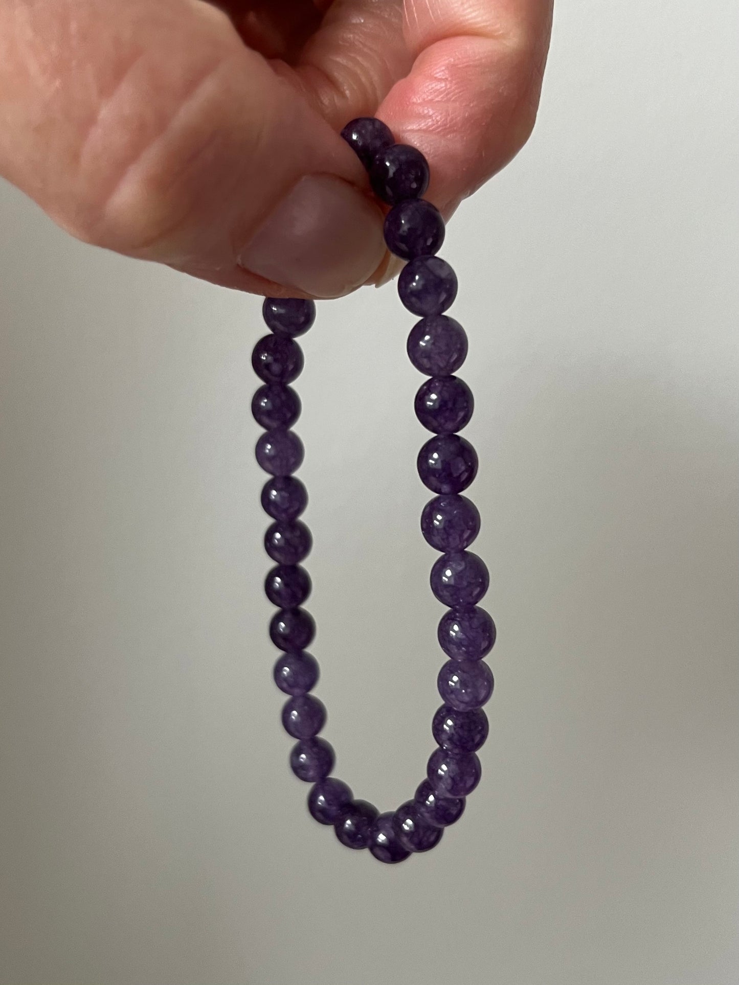 Purple Amethyst Crystal Bracelet