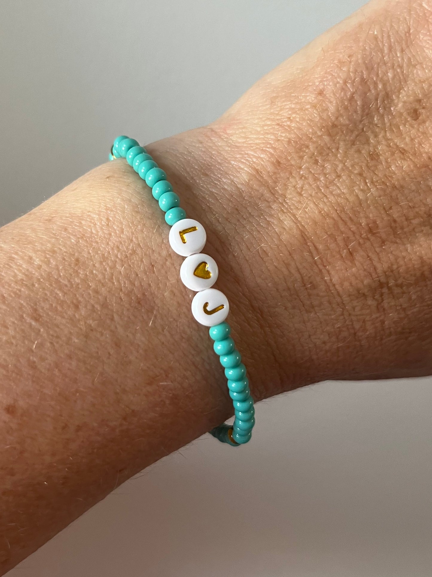 Green Seed Bead bracelet