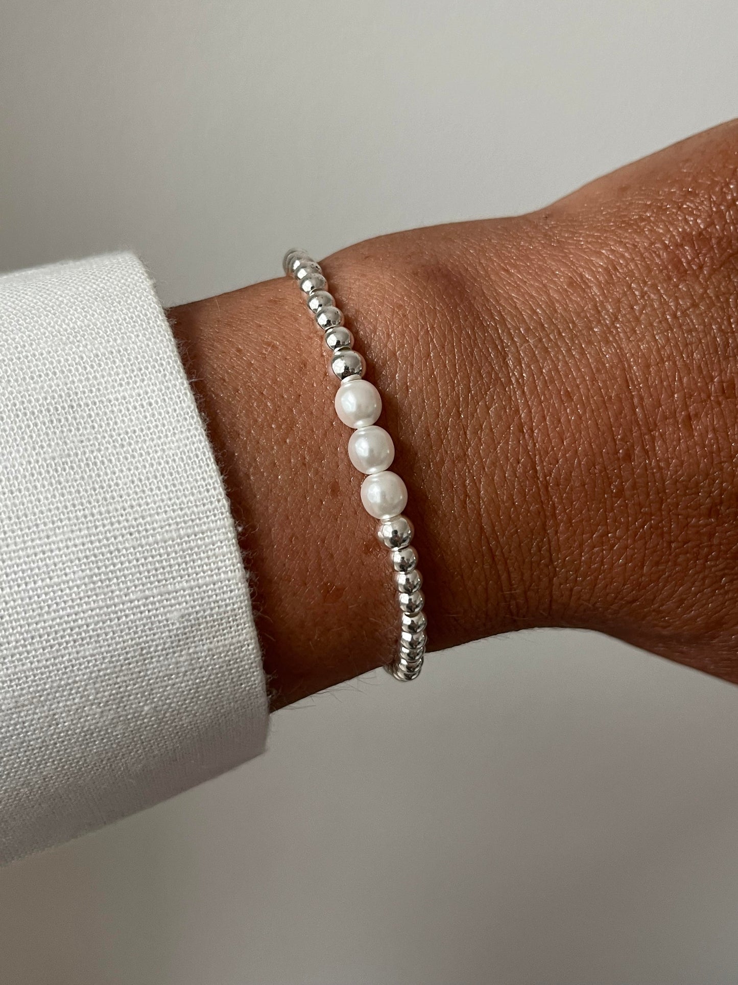 Pearl and Sterling Silver Bracelet