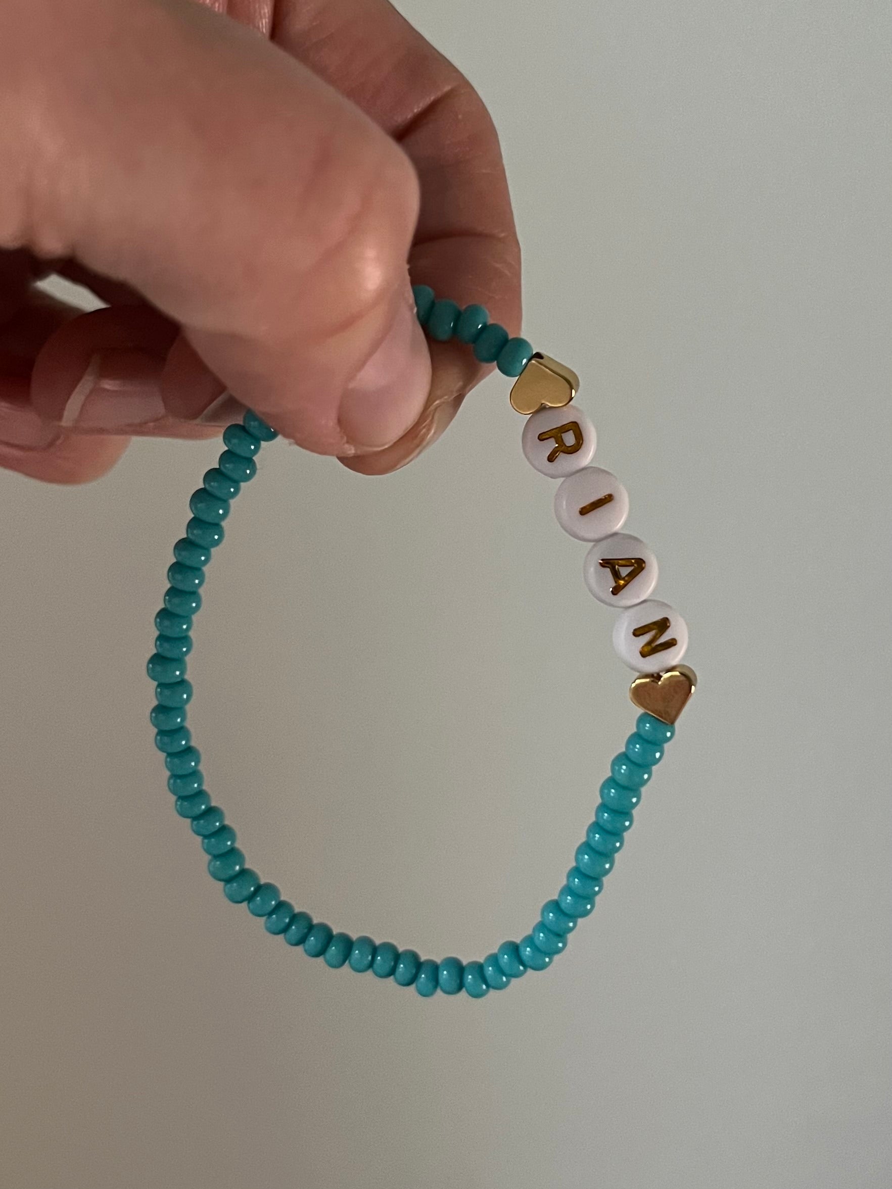 Blue Name Bracelet