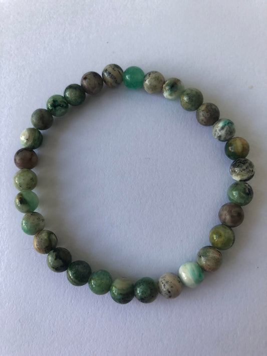 Gemstone Bracelet - Green Chlorite