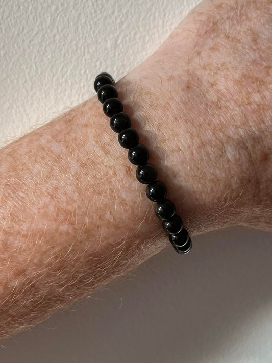 Gold Obsidian Bracelet for Him