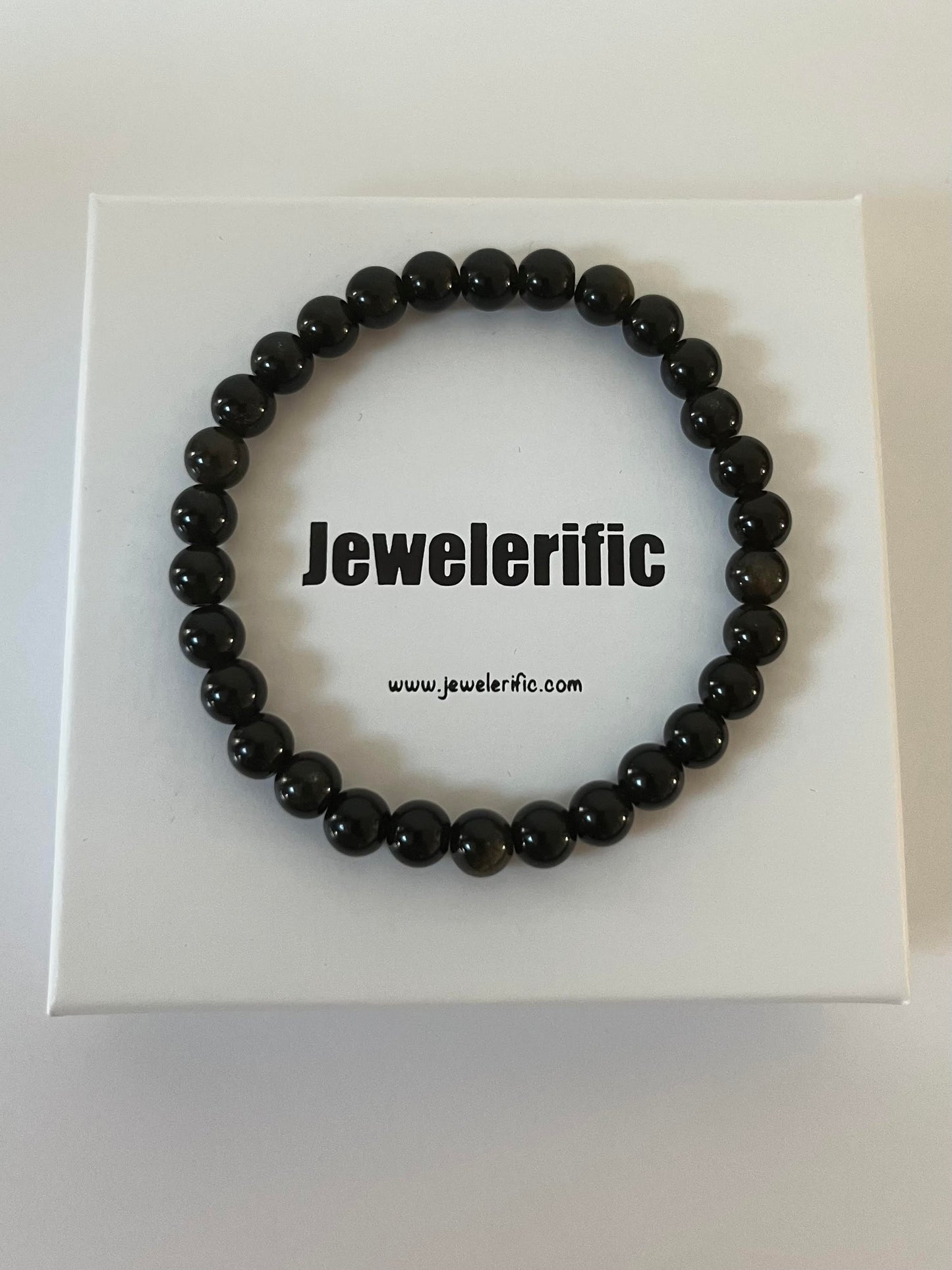 Gold Obsidian Bracelet for Him