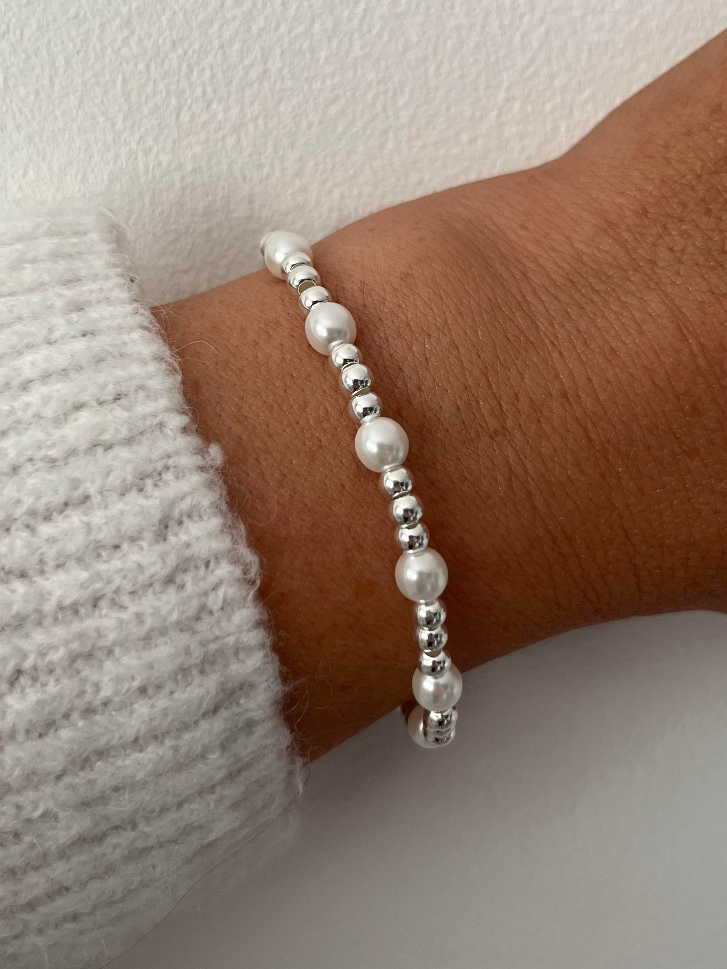 Pearl and Sterling Silver Bracelet