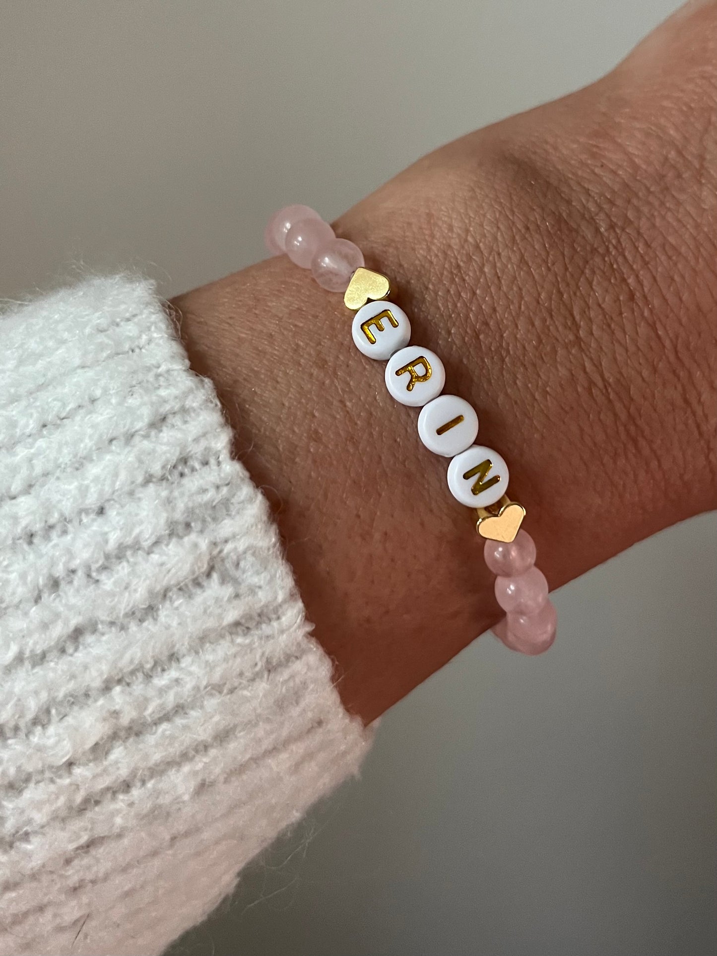 Pink Personalised Bracelet