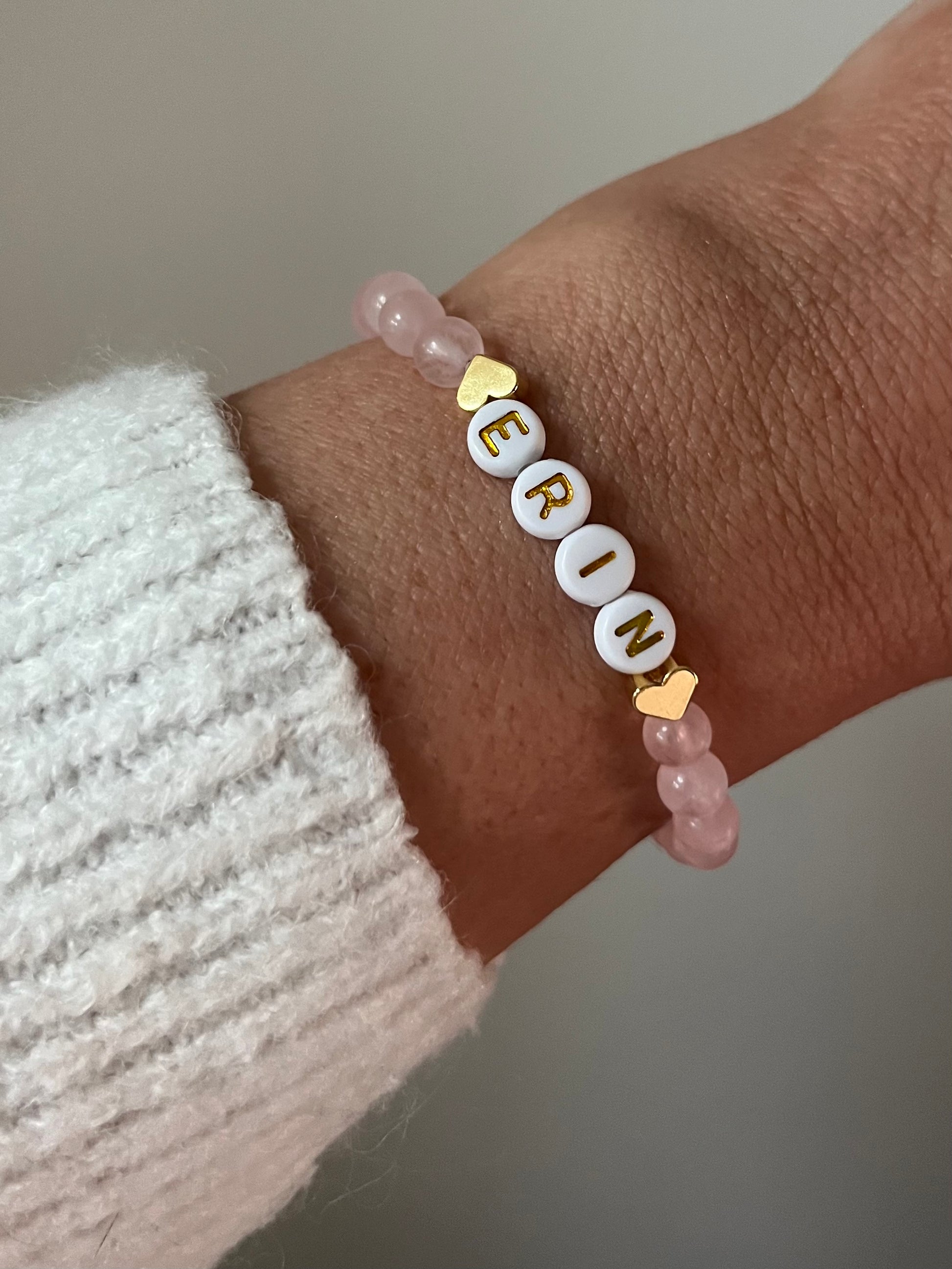 Pink Personalised Bracelet