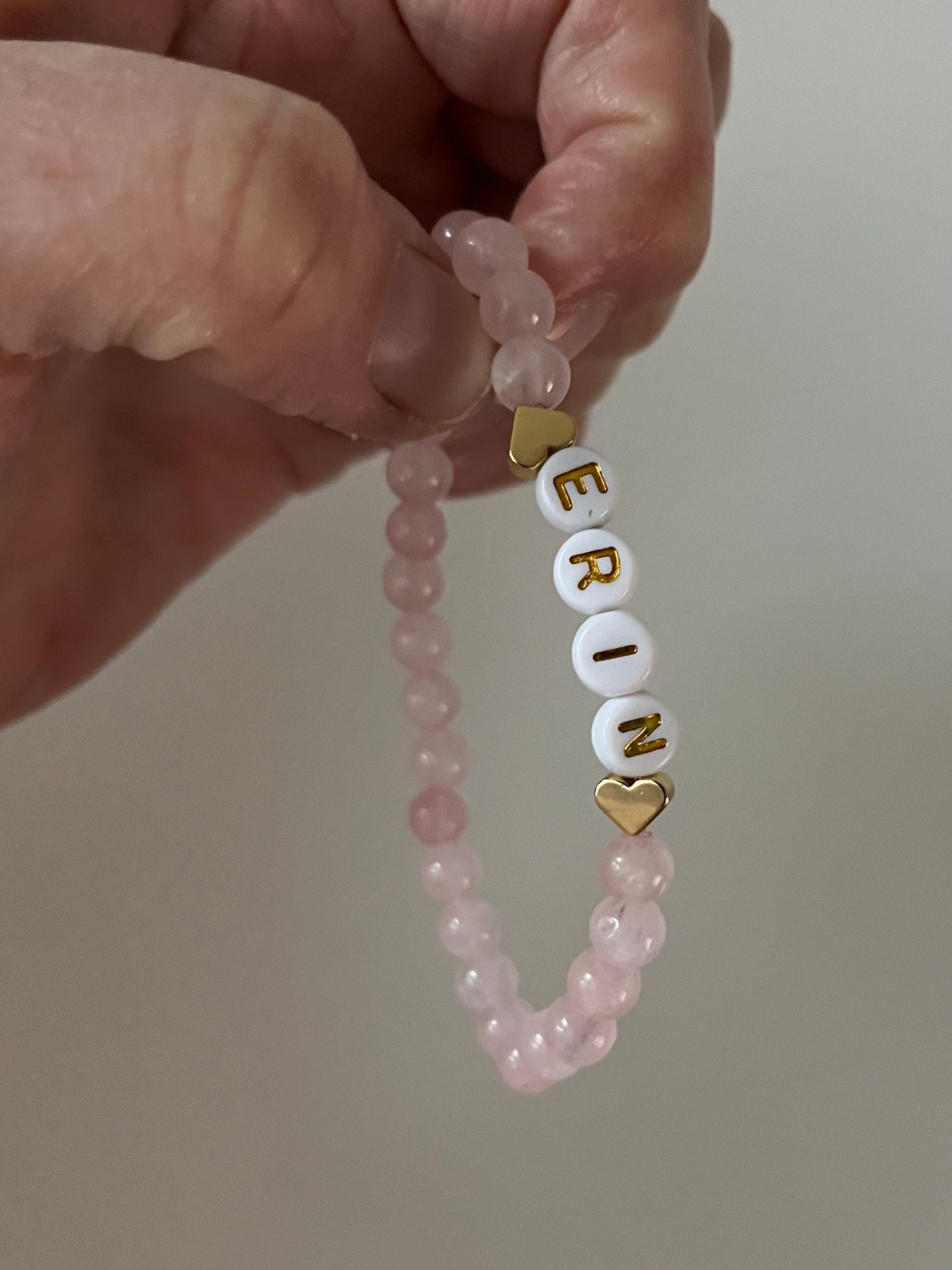 Pink Personalised Bracelet