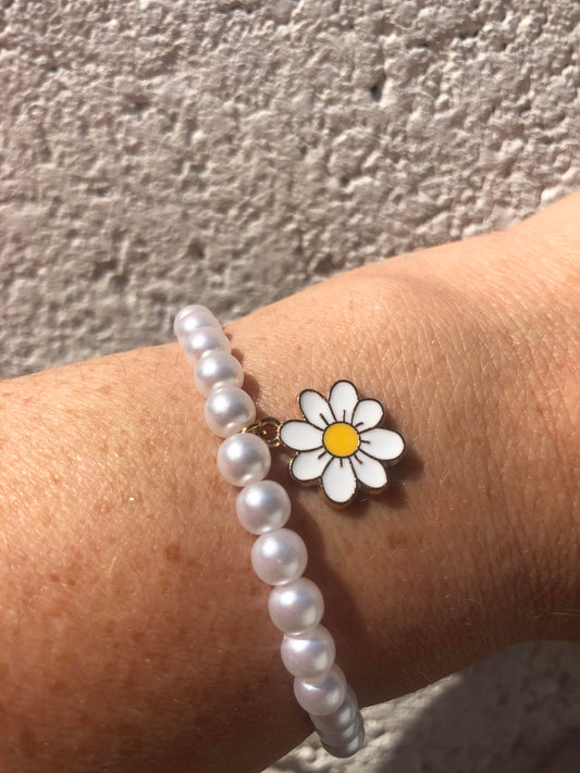 Bracelet Charm - Small Daisy