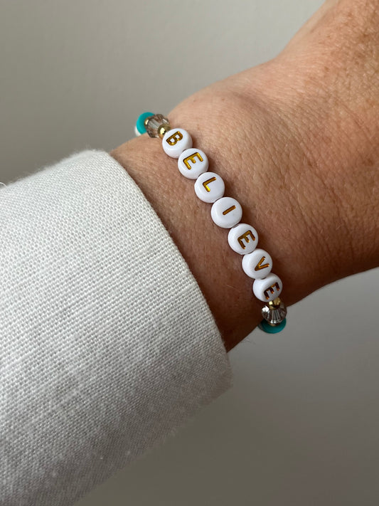 Believe Inspirational Bracelet