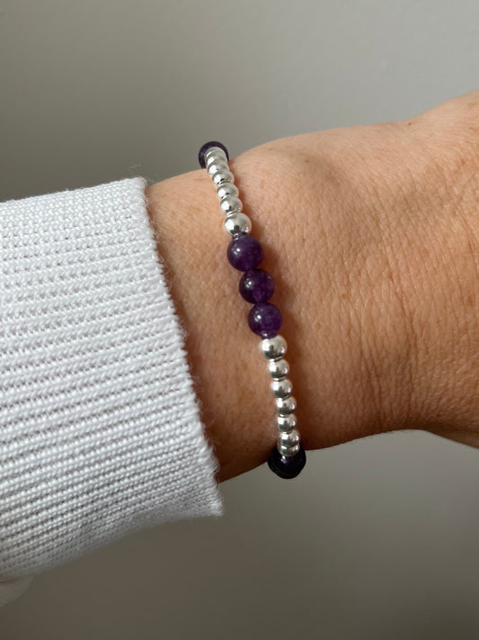Crystal Amethyst Bracelet