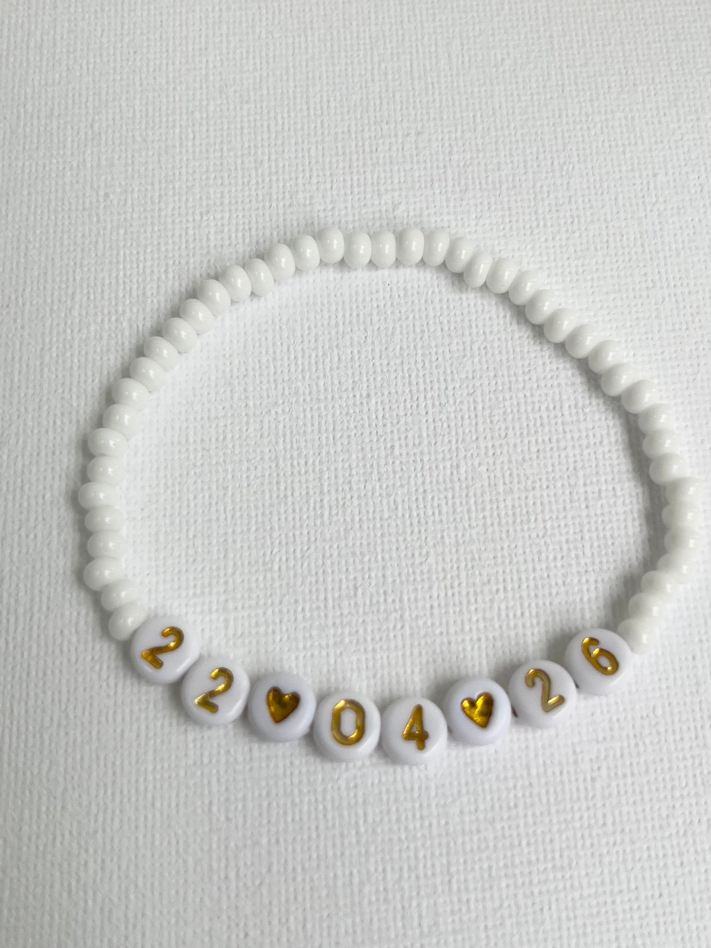 Personalised Date Bracelet