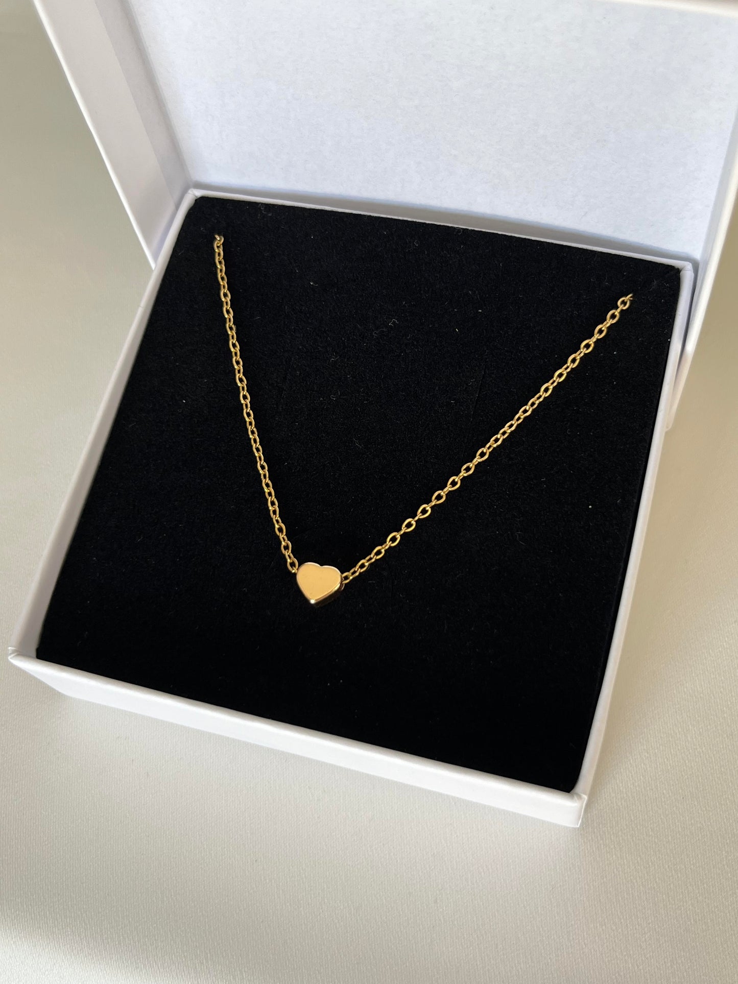 Heart Charm Gold Necklace