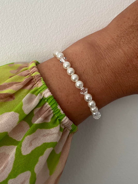 Pearl and Crystal Bracelet
