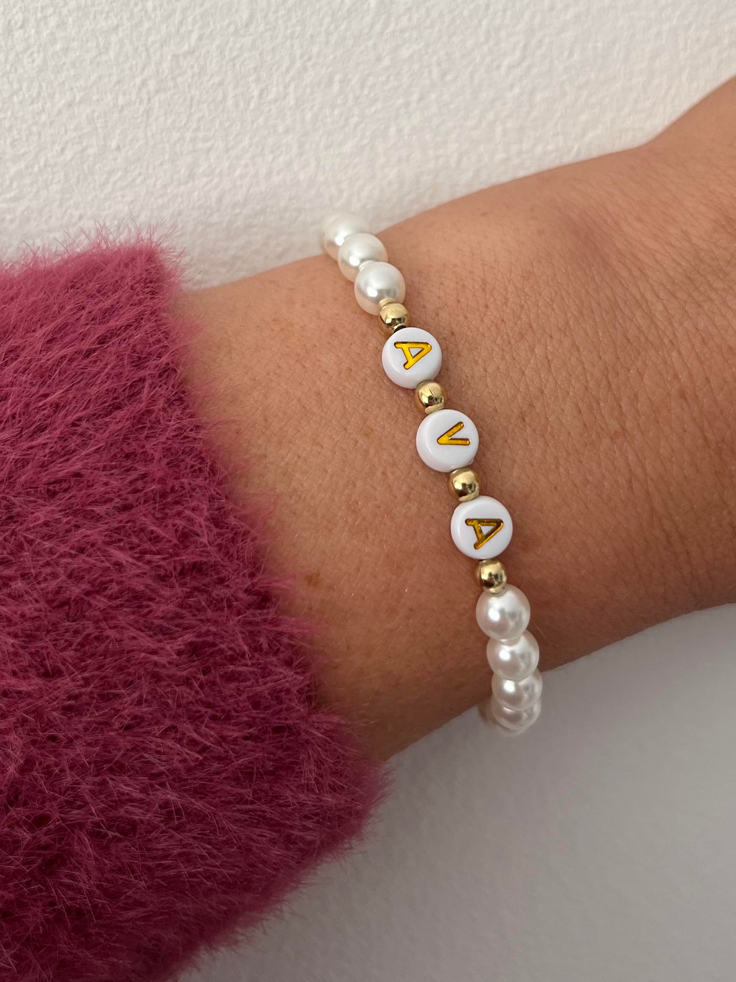 Pearl Bracelet with name