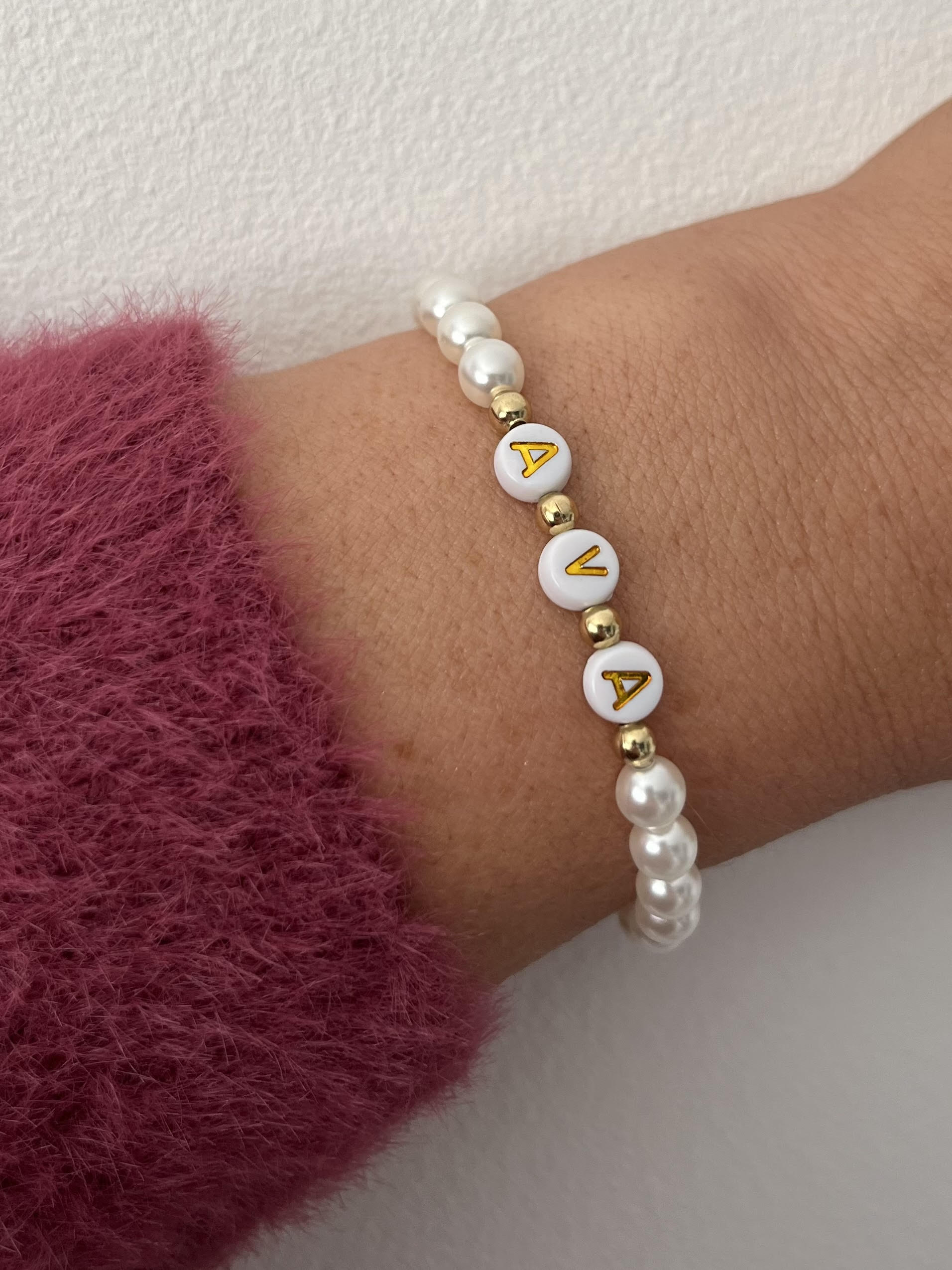 Pearl Bracelet with name