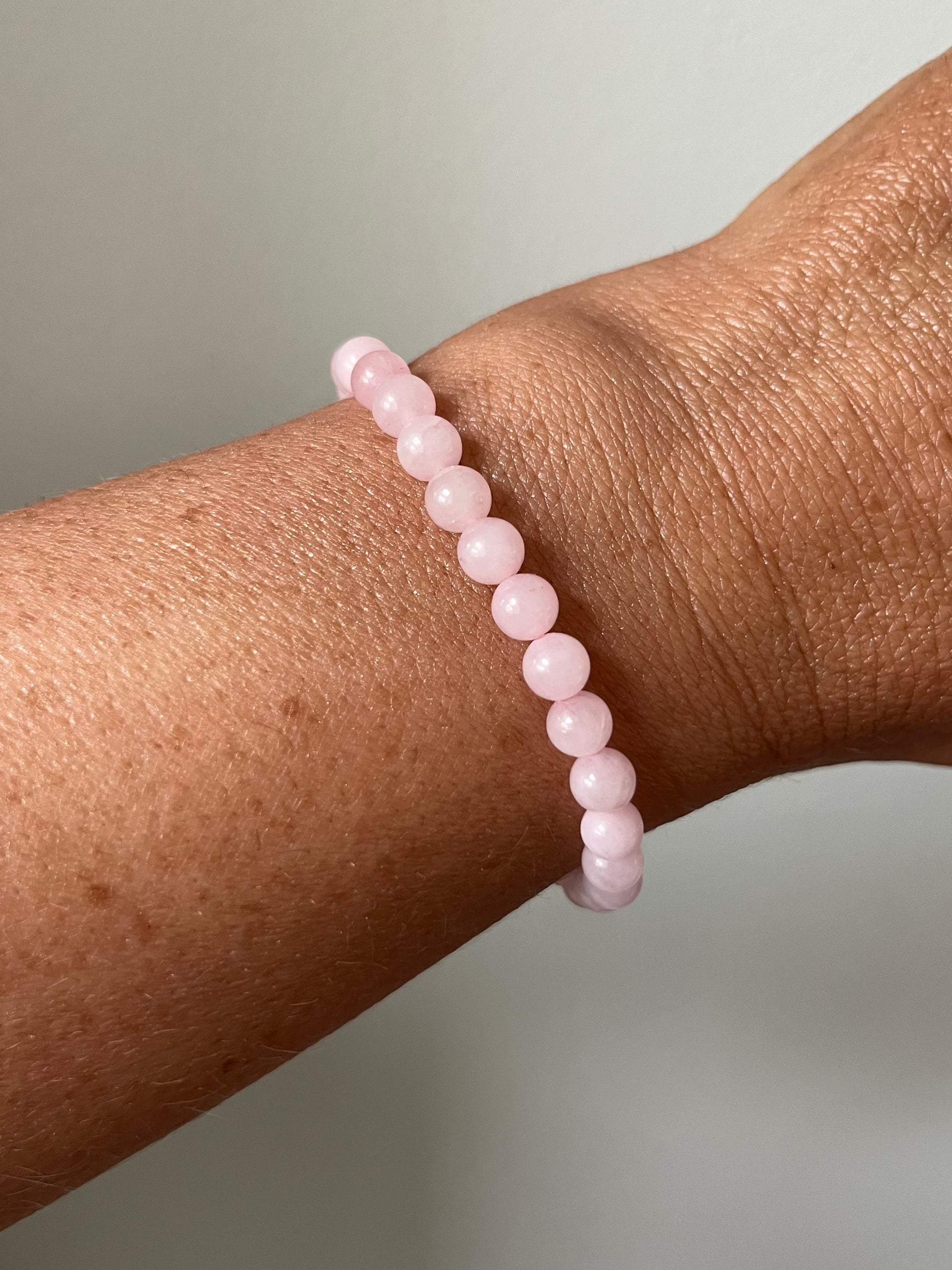 Pink Quartz Crystal Bracelet