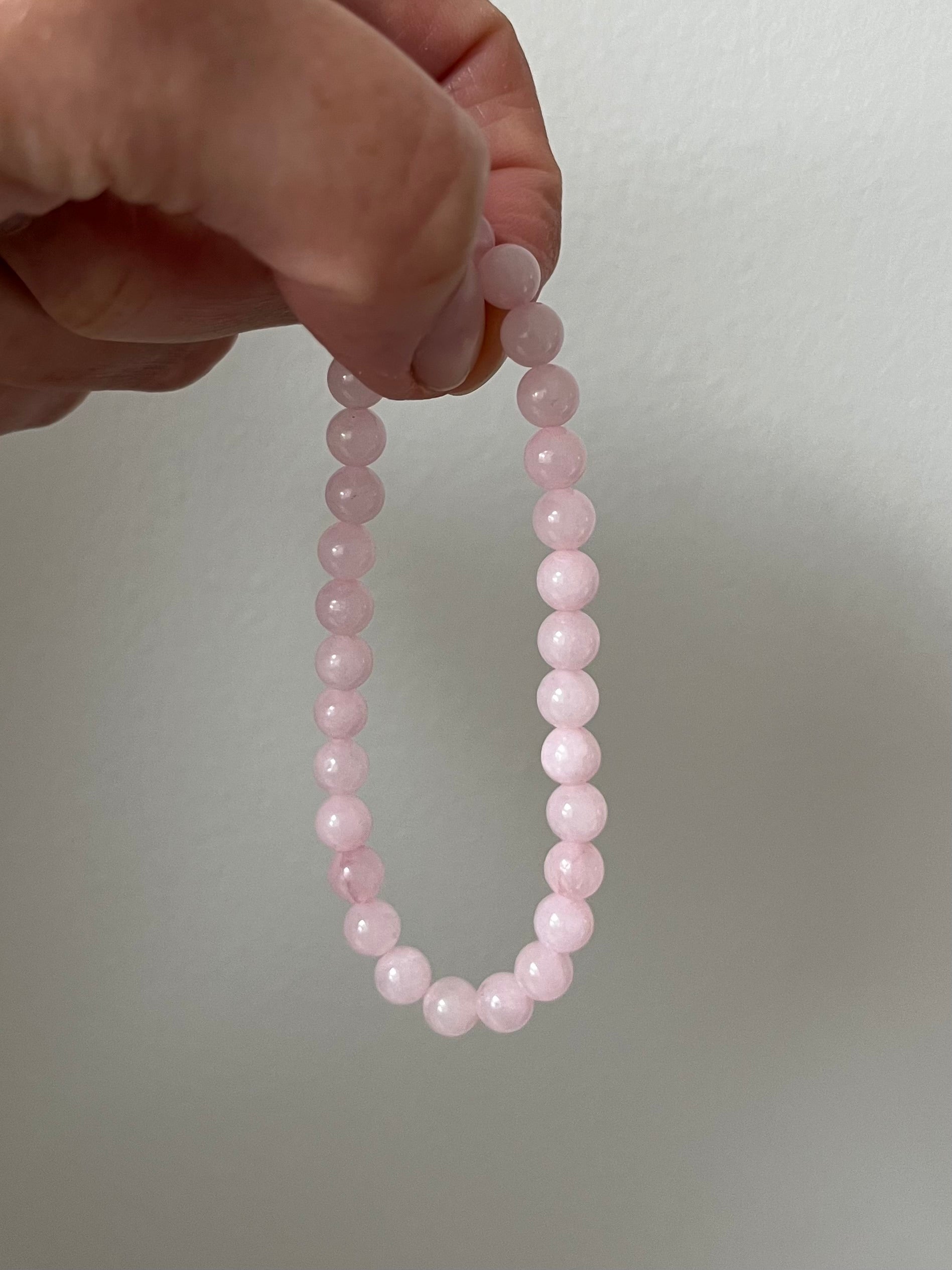 Pink Quartz Crystal Bracelet