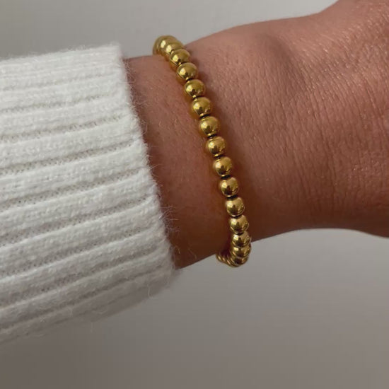 Gold Beaded Bracelet