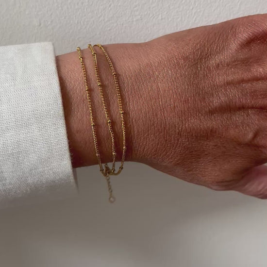 Triple Chain Gold Bracelet