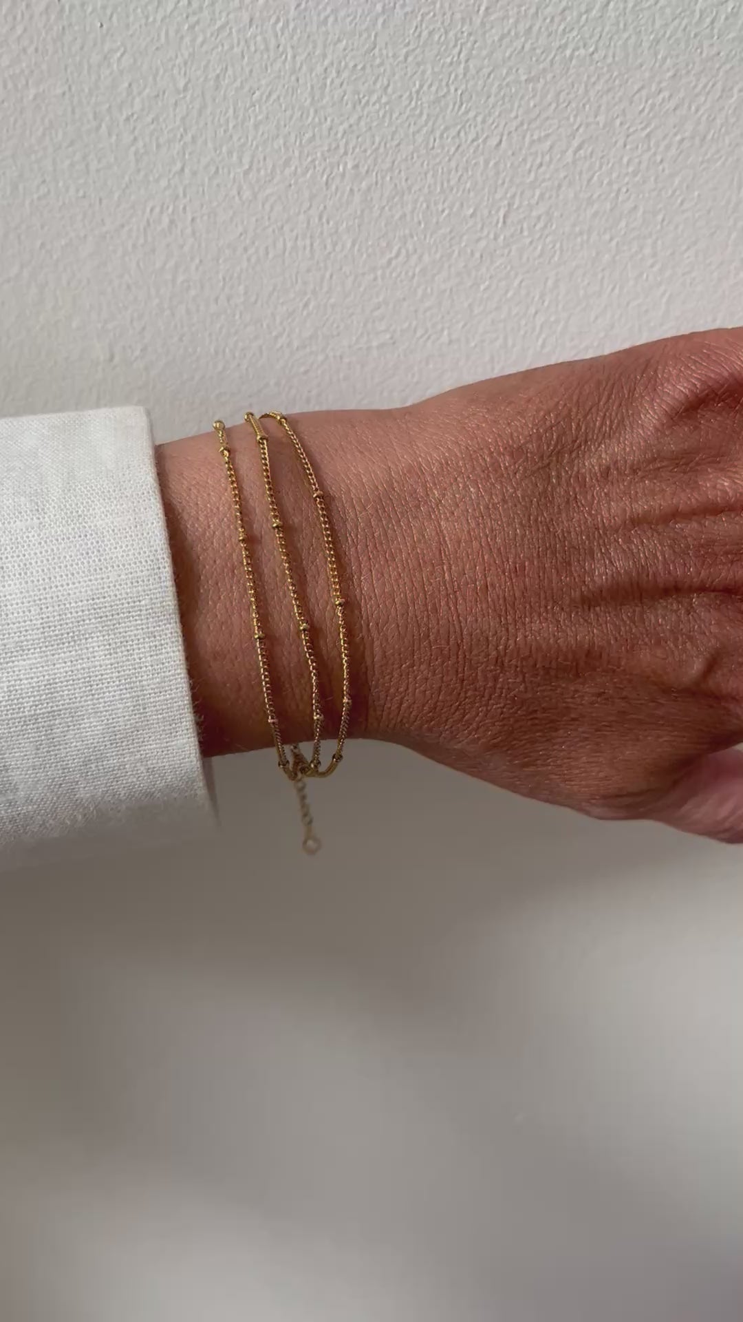Triple Chain Gold Bracelet