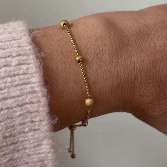 Gold Sphere Bracelet