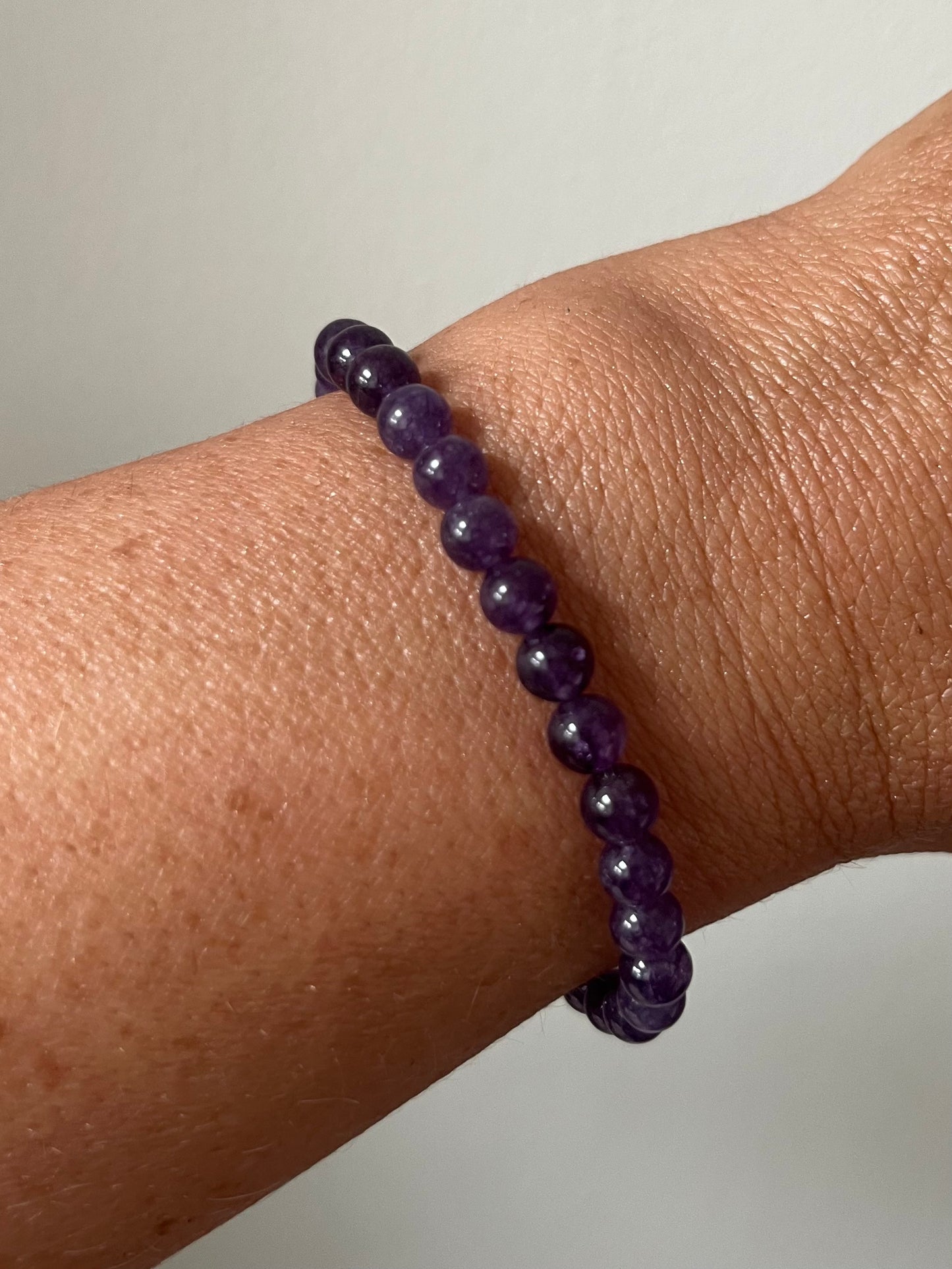 Purple Amethyst Crystal Bracelet