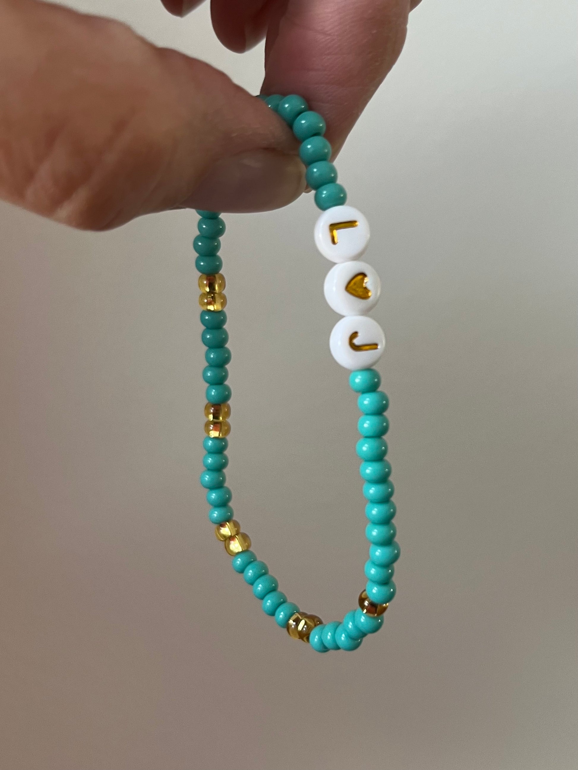 Green Seed Bead bracelet
