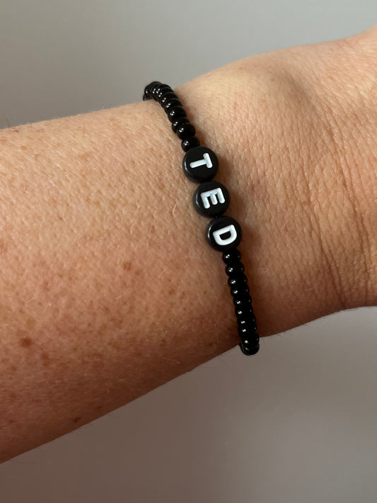Black Seed Bead Bracelet