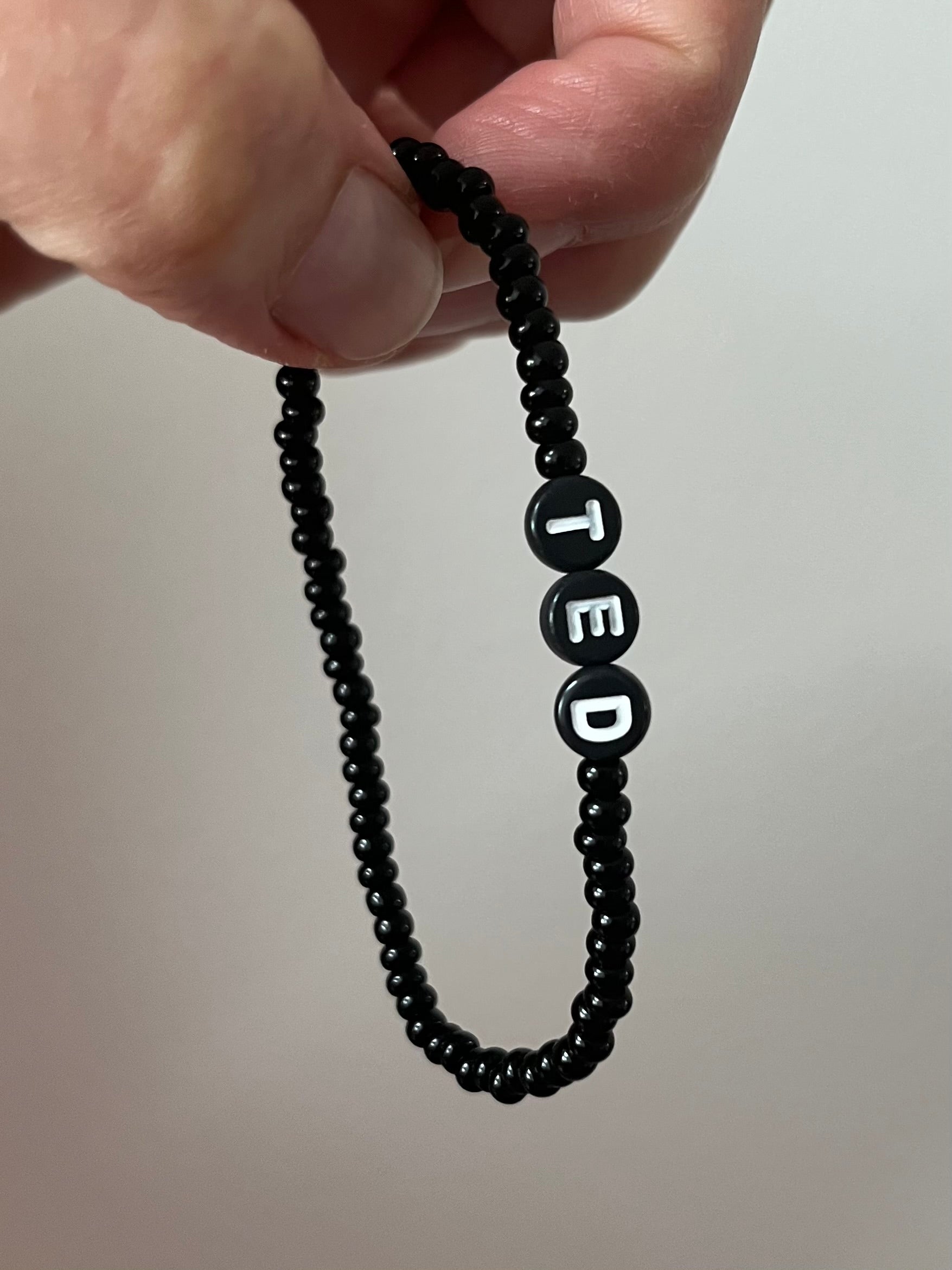 Black Seed Bead Bracelet
