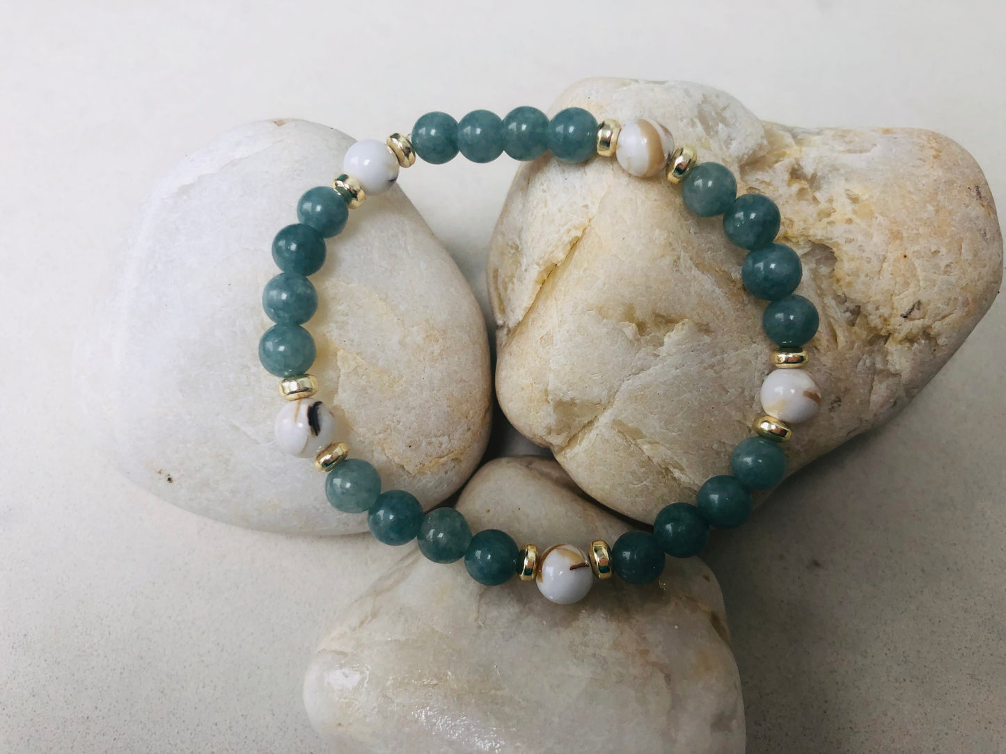 Soft Green Gemstone Bracelet