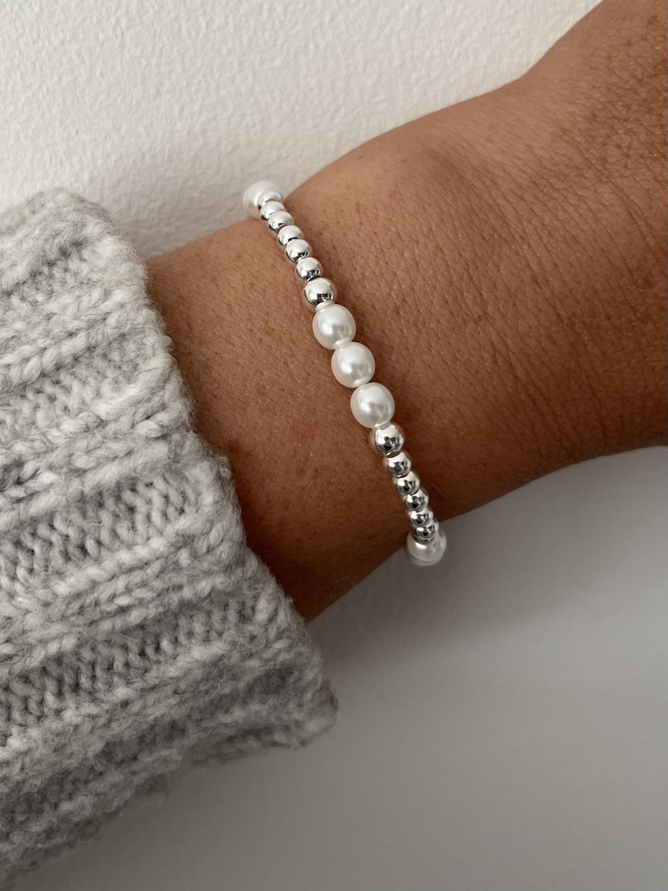 Pearl and Sterling Silver Bracelet