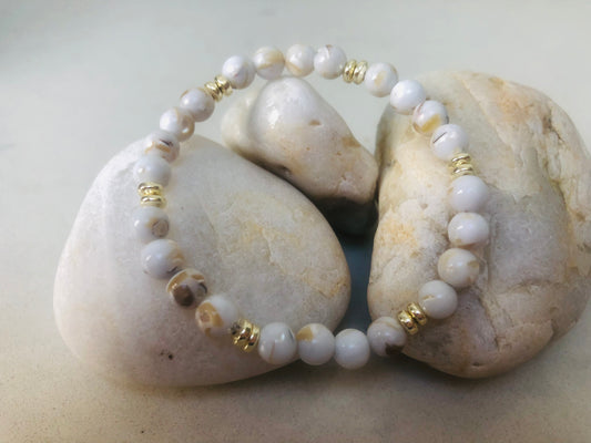 White Gemstone Bracelet